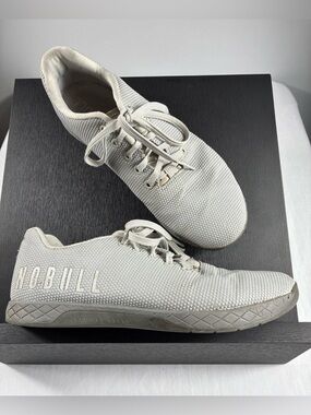 NOBULL Superfabric Trainers Shoes Size Mens 9.5 Women’s 11 Grey/Grey